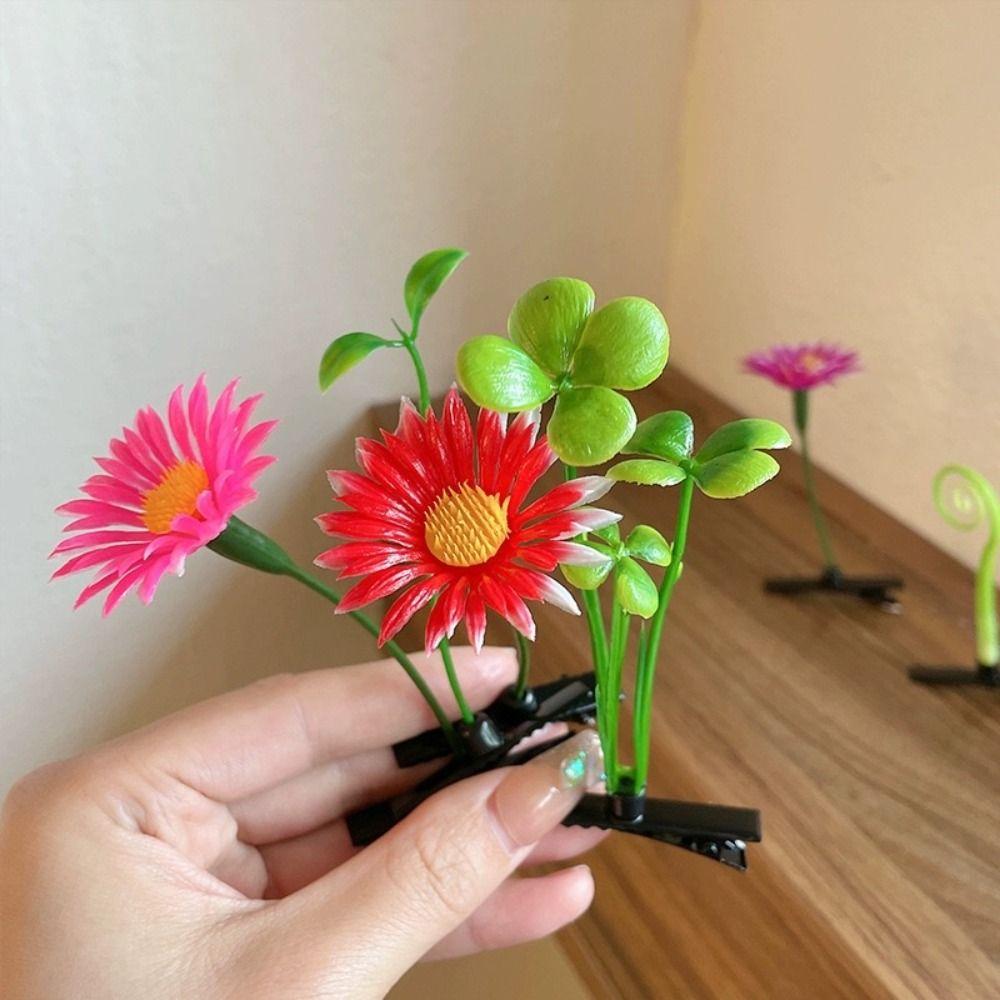 1Pair Simulation Flower Plant Hairpins Cherry Cartoon Duckbill Clips Bean Sprout Hair Clip Party style A
1Pair Simulation Flower Plant Hairpins Cherry Cartoon Duckbill Clips Bean Sprout Hair Clip Party style A