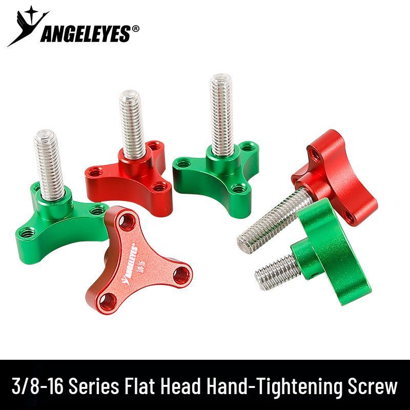 Xingyuan Photography Flat Head Hand-Tightening Screw 3/8 to 1/4 Adapter for Astronomy Accessories, Various Lengths Flat Head 3/8-16*3/4 (19.1mm) Green
Xingyuan Photography Flat Head Hand-Tightening Screw 3/8 to 1/4 Adapter for Astronomy Accessories, Various Lengths Flat Head 3/8-16*3/4 (19.1mm) Green