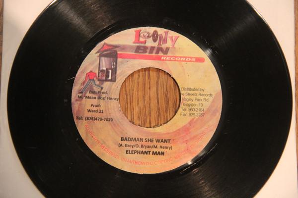 7inch Record ELEPHANT MAN - Bad Man She Want NONE Loony Bin Recor Jamaica Reggae, Ska & Dub Used
7inch Record ELEPHANT MAN - Bad Man She Want NONE Loony Bin Recor Jamaica Reggae, Ska & Dub Used