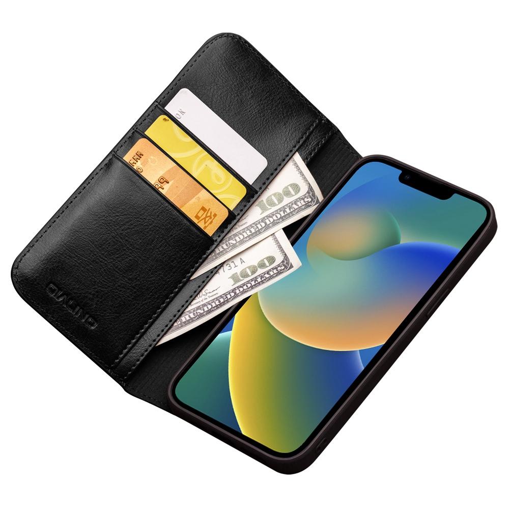 QIALINO For iPhone 14 Plus Full Protection Phone Flip Wallet Case Stand Drop-proof Genuine Leather Phone Cover Brown
QIALINO For iPhone 14 Plus Full Protection Phone Flip Wallet Case Stand Drop-proof Genuine Leather Phone Cover Brown
