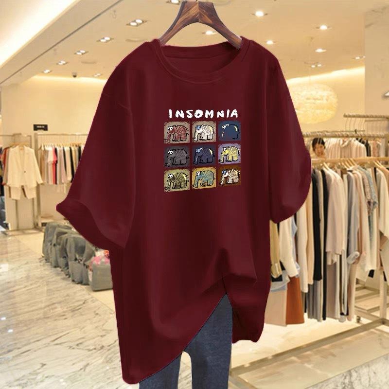 White cotton T-shirt women s short-sleeved bottoming shirt 2025 summer new printed crew neck loose large size butt cover top XXXXL
White cotton T-shirt women s short-sleeved bottoming shirt 2025 summer new printed crew neck loose large size butt cover top XXXXL