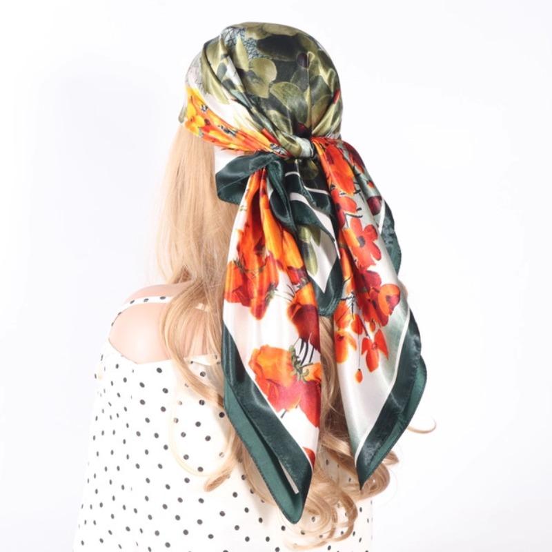 Satin women s spring and summer imitation silk scarf printed small square scarf gift scarf shawl
Satin women s spring and summer imitation silk scarf printed small square scarf gift scarf shawl