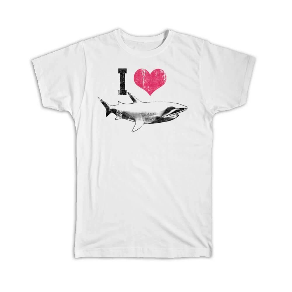 Gift T-Shirt : I Love Shark Great White Water Animal For Teenager Room Decor S
Gift T-Shirt : I Love Shark Great White Water Animal For Teenager Room Decor S