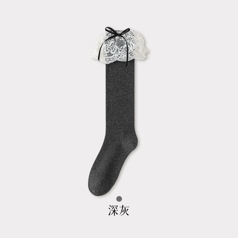 10Pair Autumn Lace Stockings Women S Lolita Ribbon Bow Calf Socks Women S Socks One size fits all темно-серого
10Pair Autumn Lace Stockings Women S Lolita Ribbon Bow Calf Socks Women S Socks One size fits all темно-серого