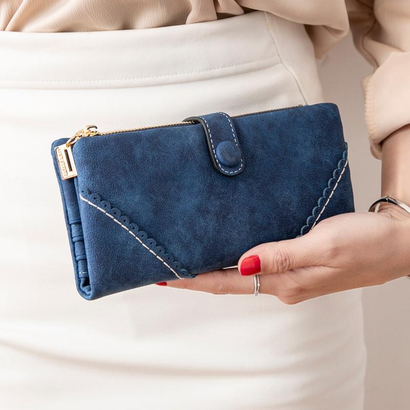 Frosted wallet women s new model, zipper buckle women s clutch bag, multi-functional long wallet
Frosted wallet women s new model, zipper buckle women s clutch bag, multi-functional long wallet