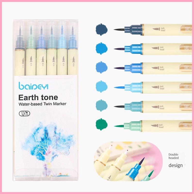 6pcs/set Retro Colors Double Tip Marker Pens Line Drawing Watercolor Pen for Calligraphy Student Art Painting School Station Practical Use
6pcs/set Retro Colors Double Tip Marker Pens Line Drawing Watercolor Pen for Calligraphy Student Art Painting School Station Practical Use