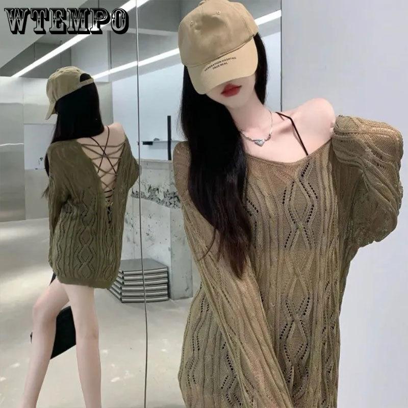 Hollow Out Knitted Sweater Women s Thin Ice Silk See-through Pullover Babes Sexy Backless Sunscreen Tops Casual Fashion Blouse XXXL білий
Hollow Out Knitted Sweater Women s Thin Ice Silk See-through Pullover Babes Sexy Backless Sunscreen Tops Casual Fashion Blouse XXXL білий