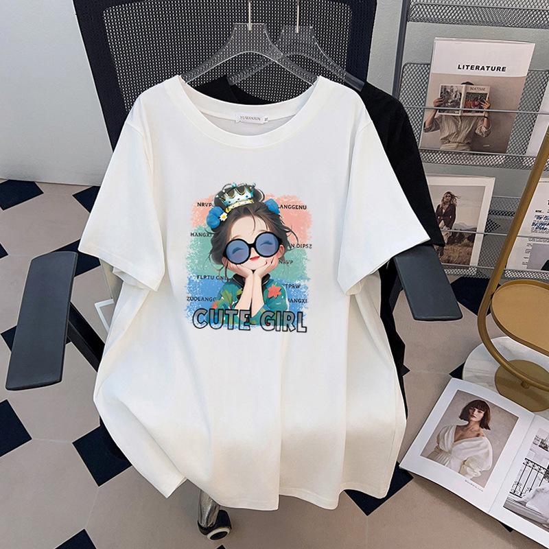 Women s Plus Size Slimming Loose Mid-Length Round Neck Short-Sleeve T-Shirt (Sizes 200-350 Jin) 2XL білий
Women s Plus Size Slimming Loose Mid-Length Round Neck Short-Sleeve T-Shirt (Sizes 200-350 Jin) 2XL білий