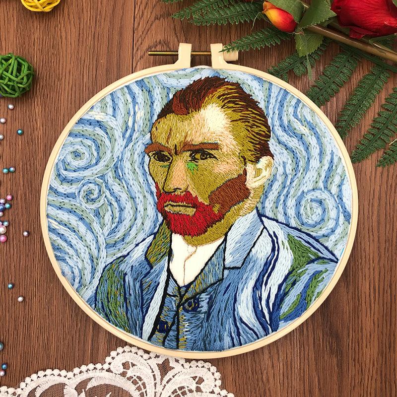1pc Van Gogh Self-Portrait Pattern Embroidery DIY Fabric Craft Kit 20cm
1pc Van Gogh Self-Portrait Pattern Embroidery DIY Fabric Craft Kit 20cm