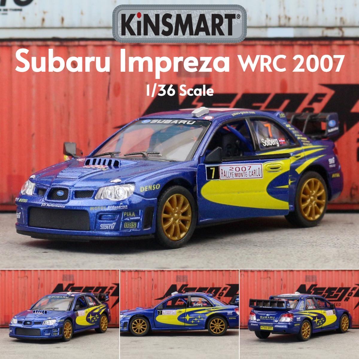 KiNSMART Toy Car Model 1/36 Subaru Impreza WRC Racing Rally Diecast Miniature Pull Back Vehicle Collection Gift For Kid Boy
KiNSMART Toy Car Model 1/36 Subaru Impreza WRC Racing Rally Diecast Miniature Pull Back Vehicle Collection Gift For Kid Boy