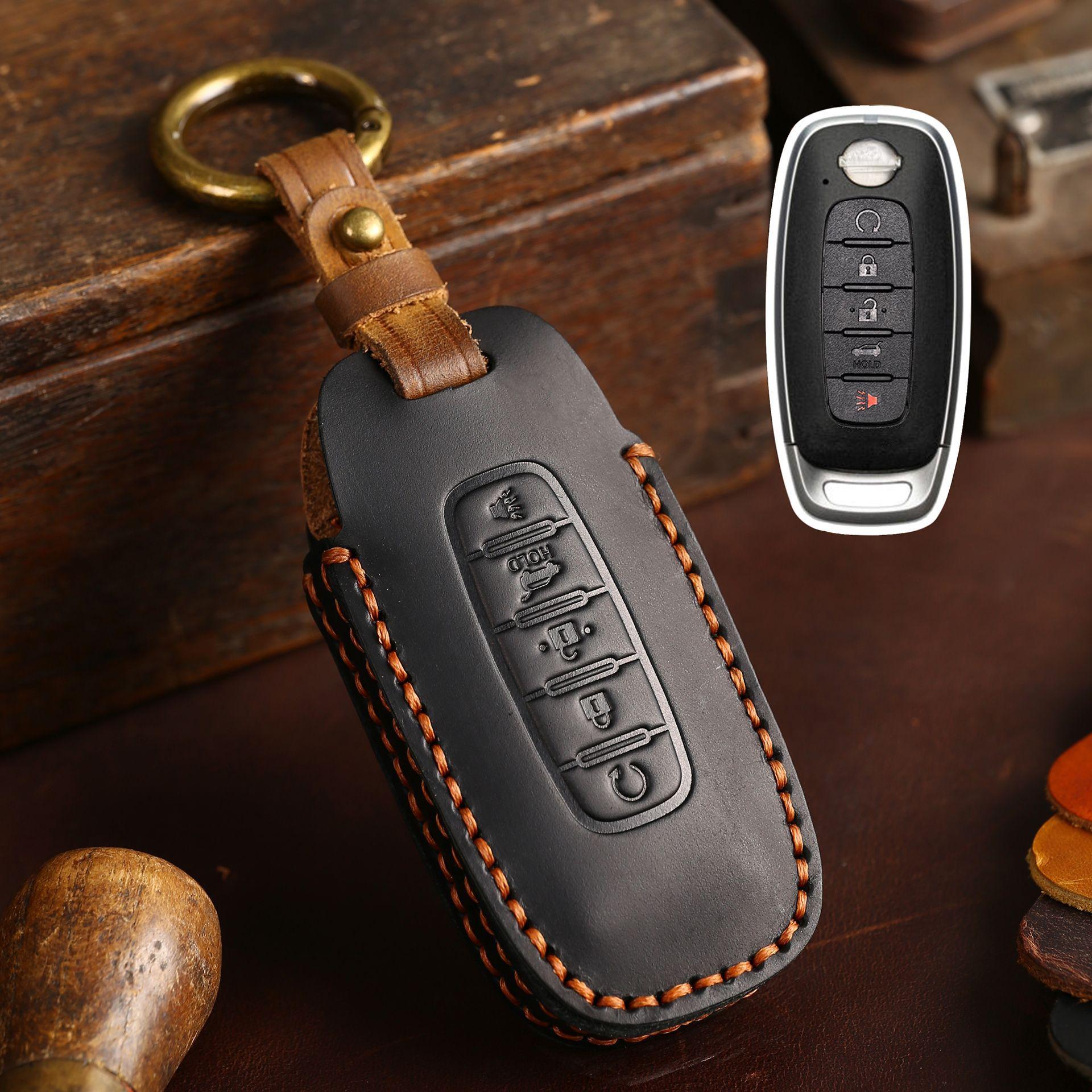 For Nissan X-Trail T33 Serena Rouge Kicks Pathfinder Ariya Rogue Versa Accessories Leather Car Key Fob Case Cover
For Nissan X-Trail T33 Serena Rouge Kicks Pathfinder Ariya Rogue Versa Accessories Leather Car Key Fob Case Cover