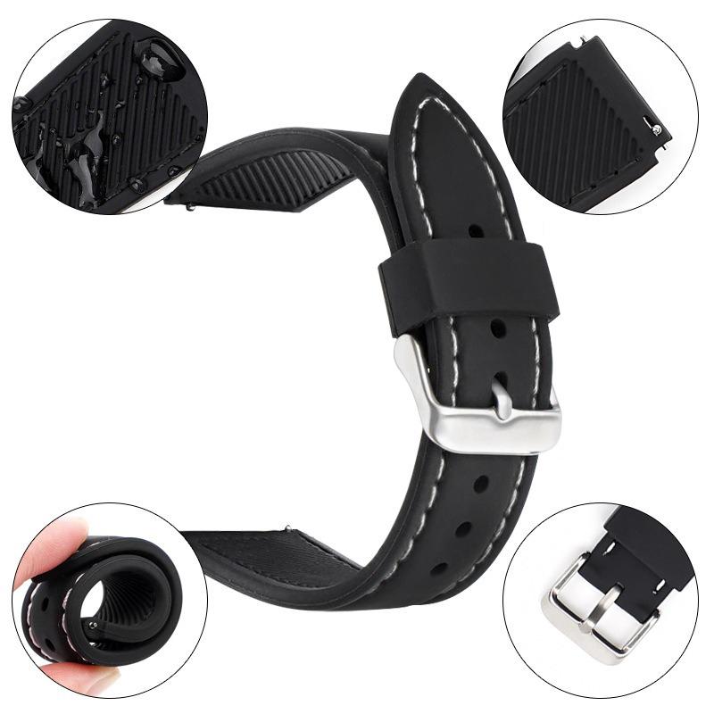 For Huawei Watch GT 4 46mm/Watch 4/Watch 4 Pro Fluorubber Strap 22mm Waterproof Watch Band Black+Black Thread
For Huawei Watch GT 4 46mm/Watch 4/Watch 4 Pro Fluorubber Strap 22mm Waterproof Watch Band Black+Black Thread