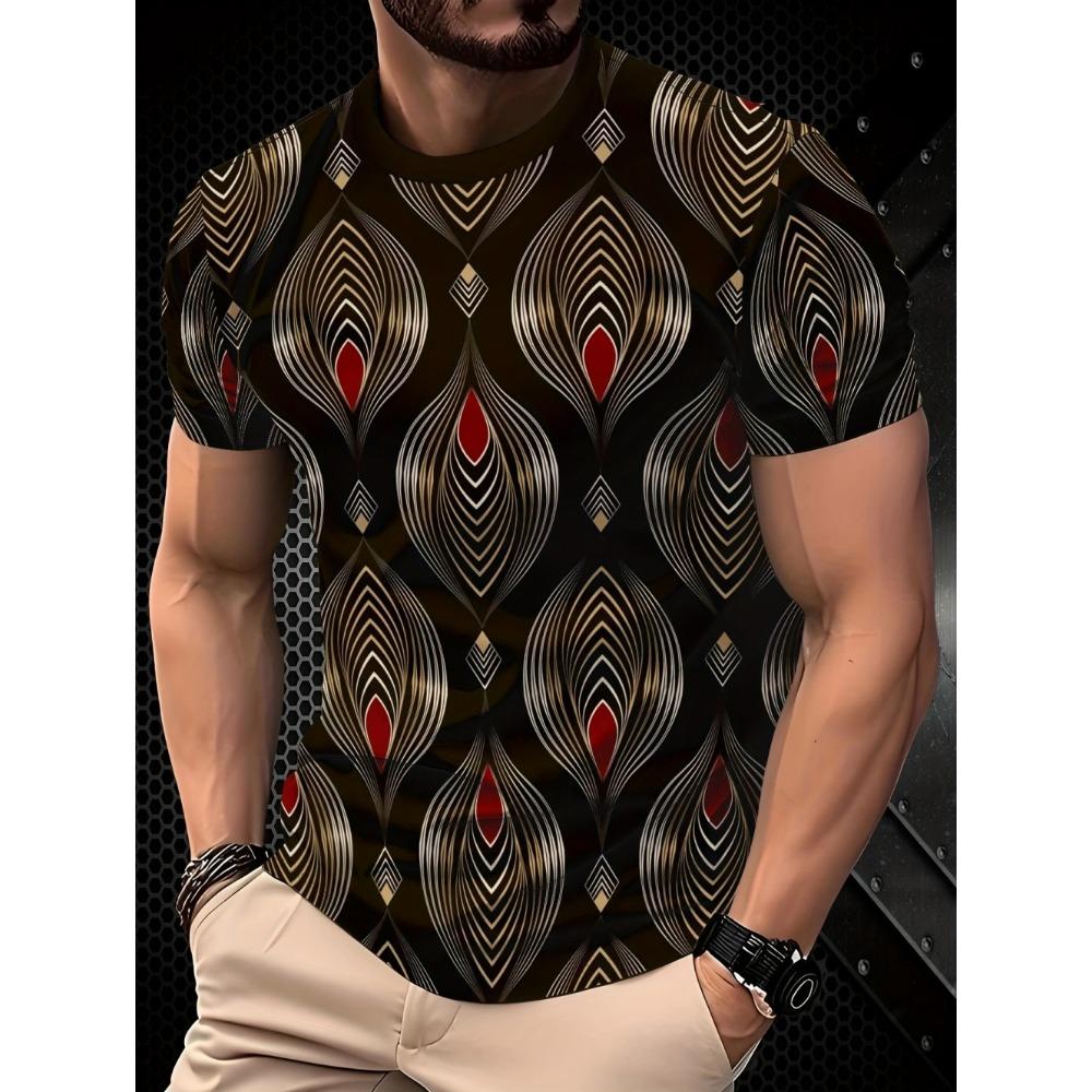 Men s 3D printed simple T-shirt with geometric pattern top 5XL
Men s 3D printed simple T-shirt with geometric pattern top 5XL