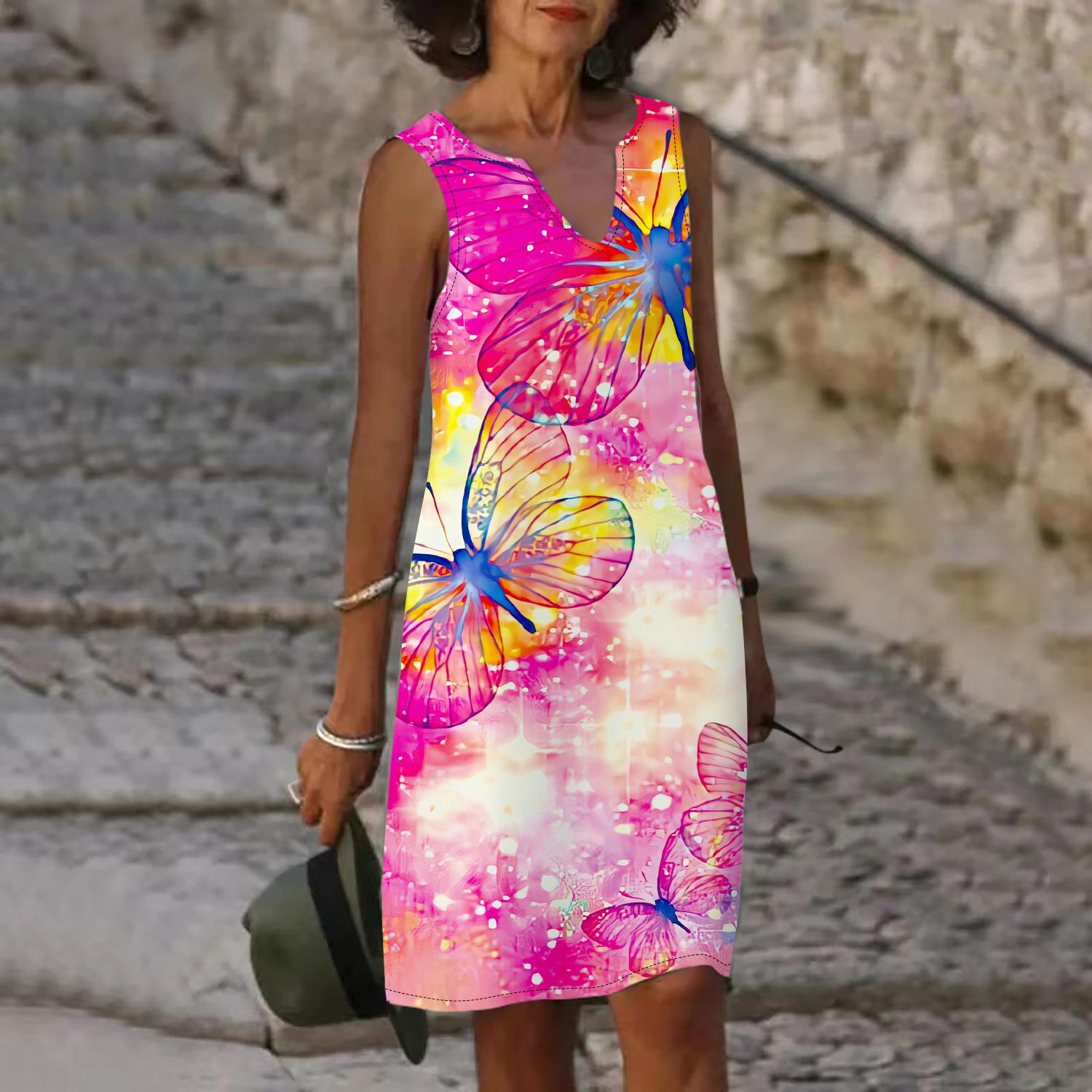 Женское летнее платье с v-образным вырезом Pink Dream с принтом бабочки, повседневное модное платье без рукавов, повседневное свободное сексуальное платье размера плюс XS-8XL 8XL розовый
Женское летнее платье с v-образным вырезом Pink Dream с принтом бабочки, повседневное модное платье без рукавов, повседневное свободное сексуальное платье размера плюс XS-8XL 8XL розовый