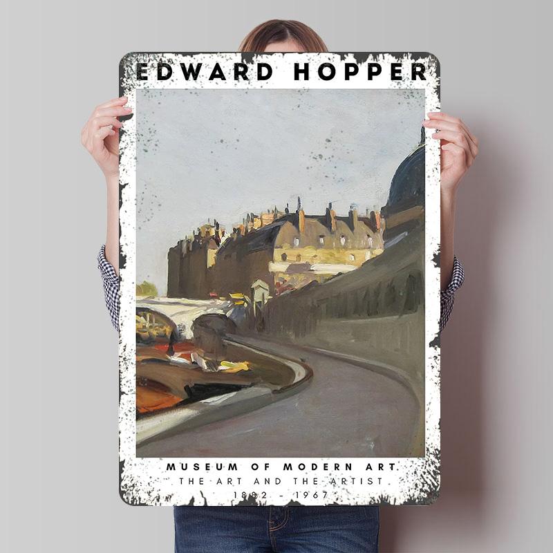 Edward Hopper Painting Poster Customized Wall Art Vintage Metal Signs Retro Tin Plaque for Man Cave Room Decorations Home Decor 20x30cm(7.8x11.8inch)
Edward Hopper Painting Poster Customized Wall Art Vintage Metal Signs Retro Tin Plaque for Man Cave Room Decorations Home Decor 20x30cm(7.8x11.8inch)