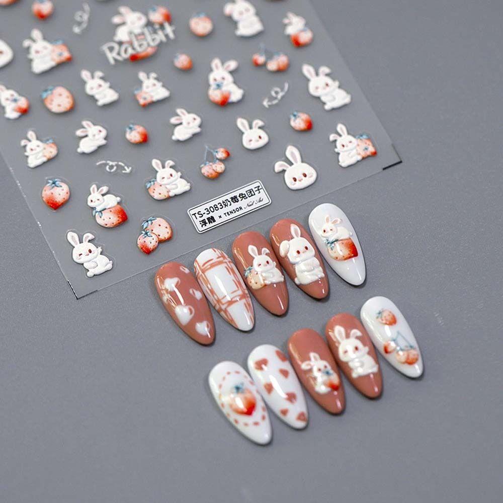 Butterfly Flowers Nail Decals Mermaid Pattern Cartoon Rabbits Nail Stickers 3D Relief Manicurist
Butterfly Flowers Nail Decals Mermaid Pattern Cartoon Rabbits Nail Stickers 3D Relief Manicurist
