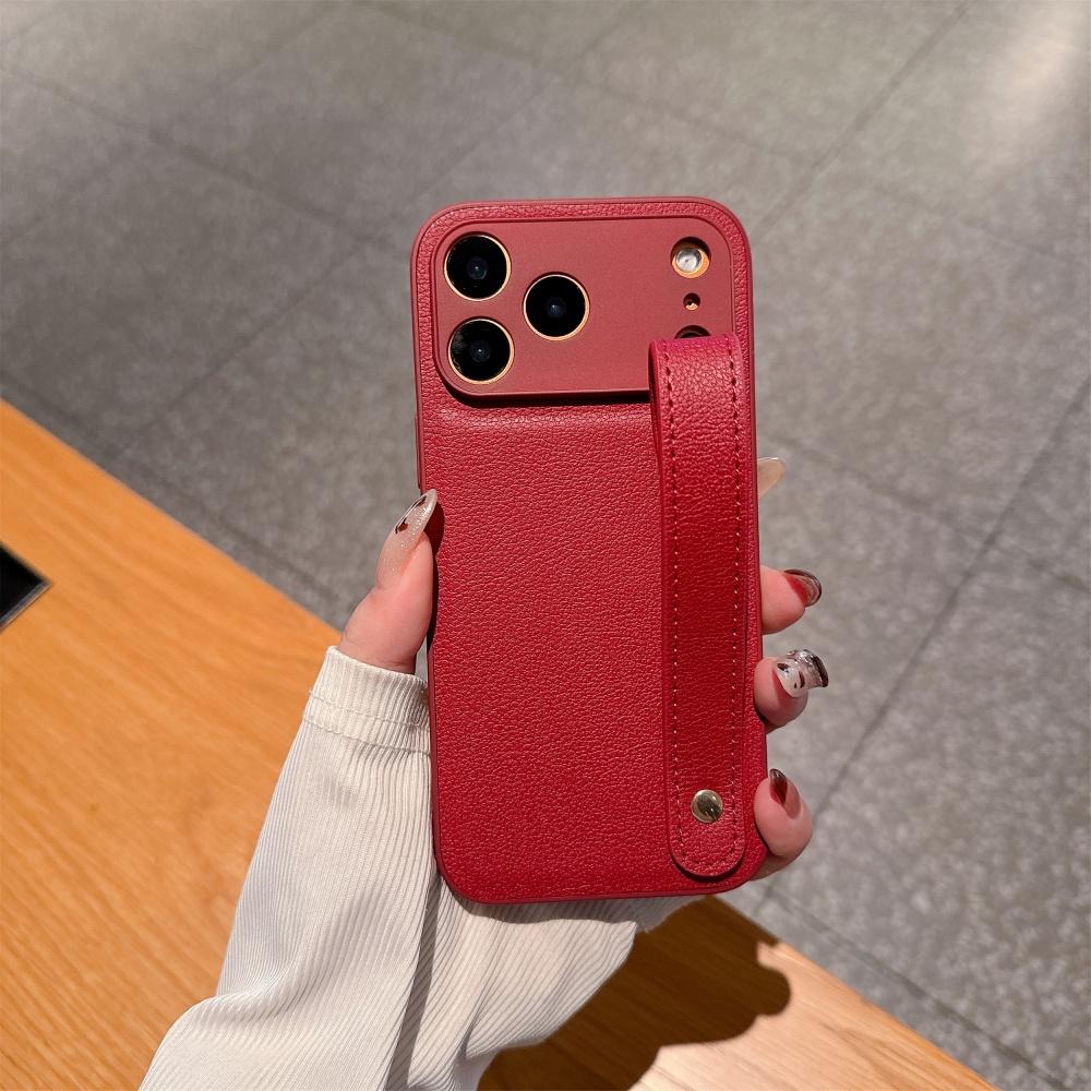 Leather Candy Stand Hand Band Phone Case For iPhone 17 Air 16 16E 15 14 13 12 11 Plus Pro Max 17ProMax Bracket Wrist Strap Cover iPhone17
Leather Candy Stand Hand Band Phone Case For iPhone 17 Air 16 16E 15 14 13 12 11 Plus Pro Max 17ProMax Bracket Wrist Strap Cover iPhone17