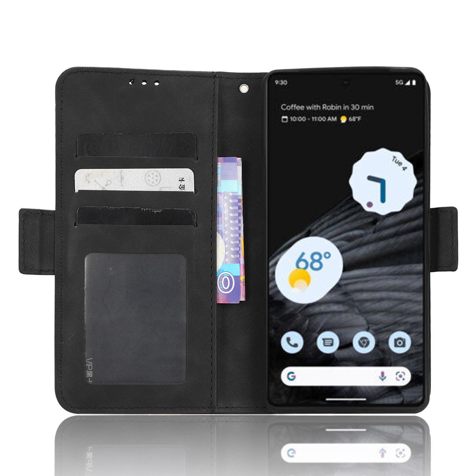 Anti-drop Cell Phone Cover For Google Pixel 7 Pro 5G,Multiple Card Slots PU Leather Wallet Case Dual Magnetic Clasp Phone Shell with Stand Black
Anti-drop Cell Phone Cover For Google Pixel 7 Pro 5G,Multiple Card Slots PU Leather Wallet Case Dual Magnetic Clasp Phone Shell with Stand Black