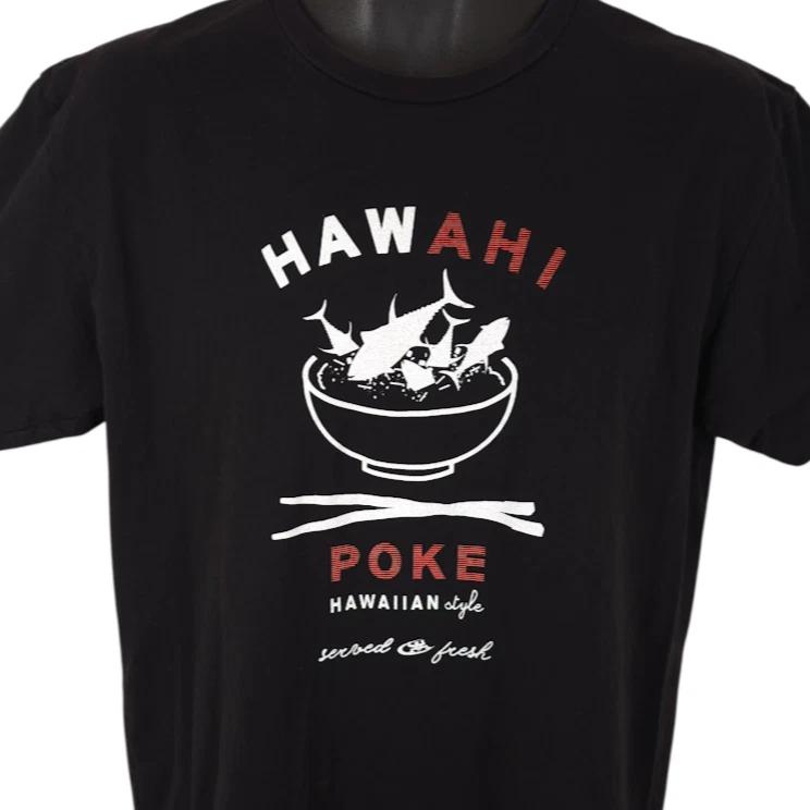 HawAhi Poke T Shirt Mens Size Large Black Hawaiian Style Travel Destination Tee 4XL
HawAhi Poke T Shirt Mens Size Large Black Hawaiian Style Travel Destination Tee 4XL