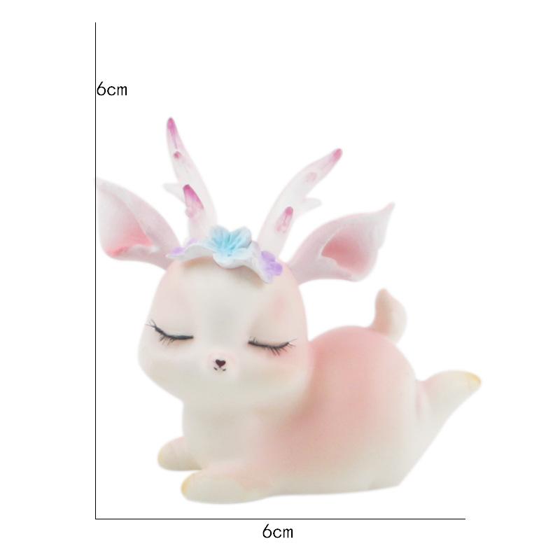 Cartoon Deer Figurine with Flower Charm Cute Little Deer Desktop Decoration Car Center Console Ornament Collectible Animal Toy
Cartoon Deer Figurine with Flower Charm Cute Little Deer Desktop Decoration Car Center Console Ornament Collectible Animal Toy