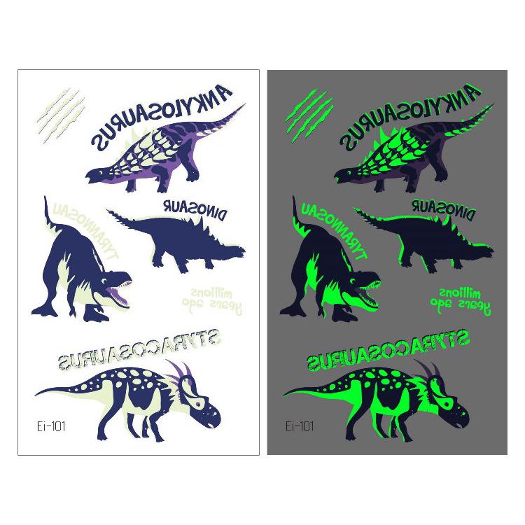 Glow-in-the-Dark Dinosaur Temporary Tattoo Stickers for Kids 120x75 mm
Glow-in-the-Dark Dinosaur Temporary Tattoo Stickers for Kids 120x75 mm