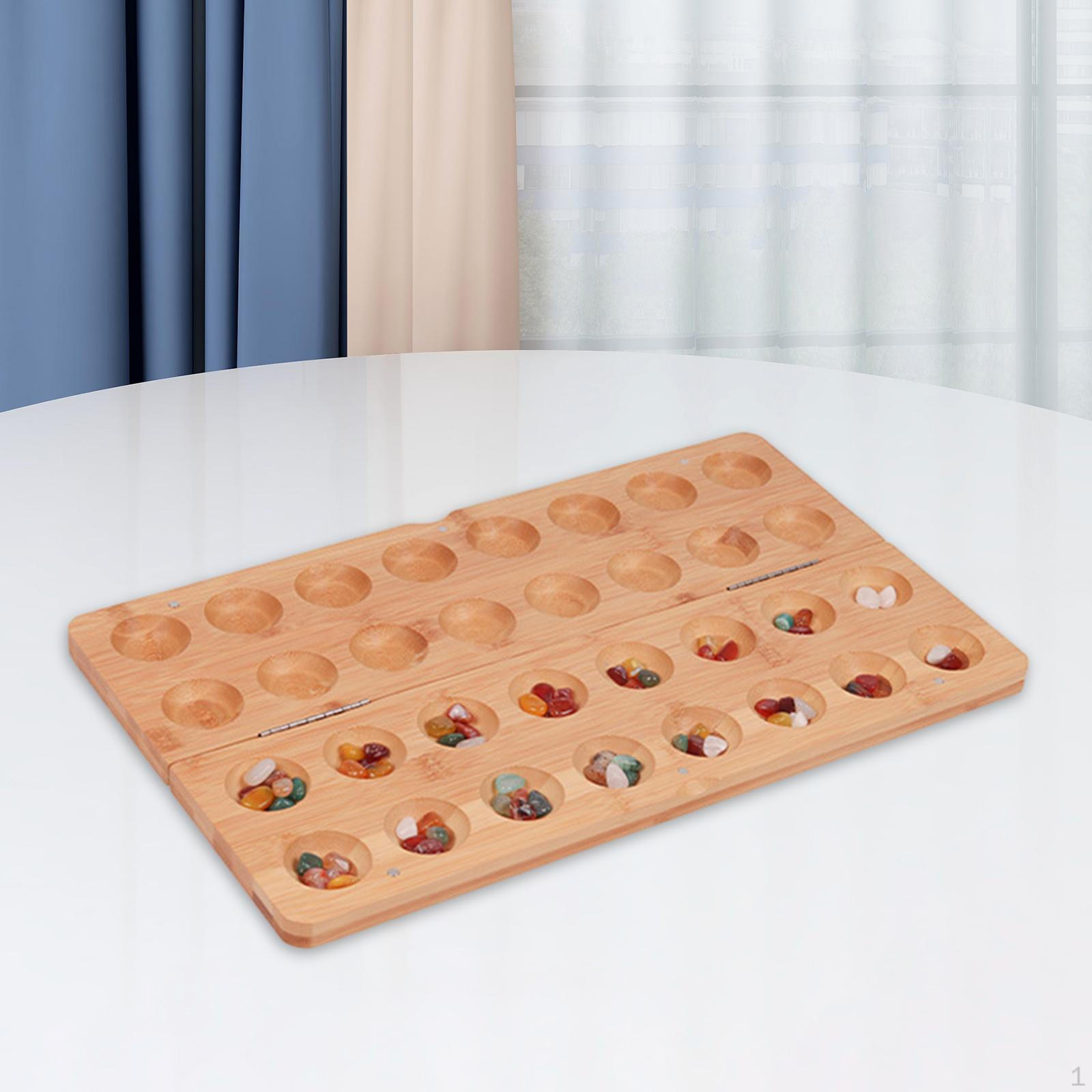 Mancala Board Game Christmas Gift Ages 8+ Holiday Present 65 Colored Stones
Mancala Board Game Christmas Gift Ages 8+ Holiday Present 65 Colored Stones