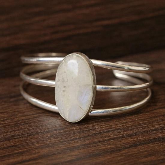 Регулируемый браслет из радужного лунного камня, серебро 925 пробы, ювелирные изделия из драгоценных камней ручной работы Adjustable серебряный
Регулируемый браслет из радужного лунного камня, серебро 925 пробы, ювелирные изделия из драгоценных камней ручной работы Adjustable серебряный