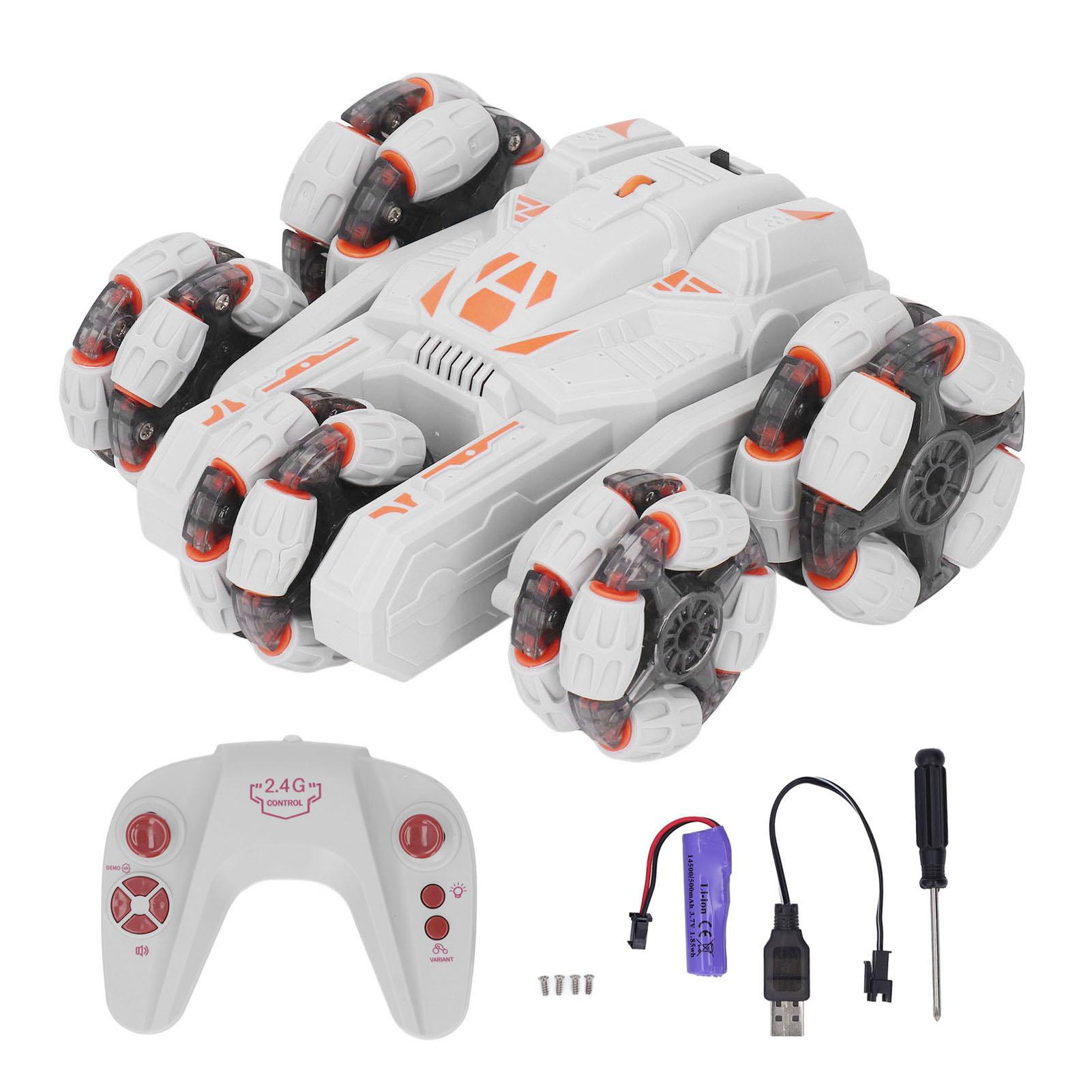 Детский автомобиль с дистанционным управлением, двухсторонний, вращающийся на 360 градусов, 2,4 ГГц, 5-колесный, трюковой автомобиль с дистанционным управлением для мальчиков серый
Детский автомобиль с дистанционным управлением, двухсторонний, вращающийся на 360 градусов, 2,4 ГГц, 5-колесный, трюковой автомобиль с дистанционным управлением для мальчиков серый