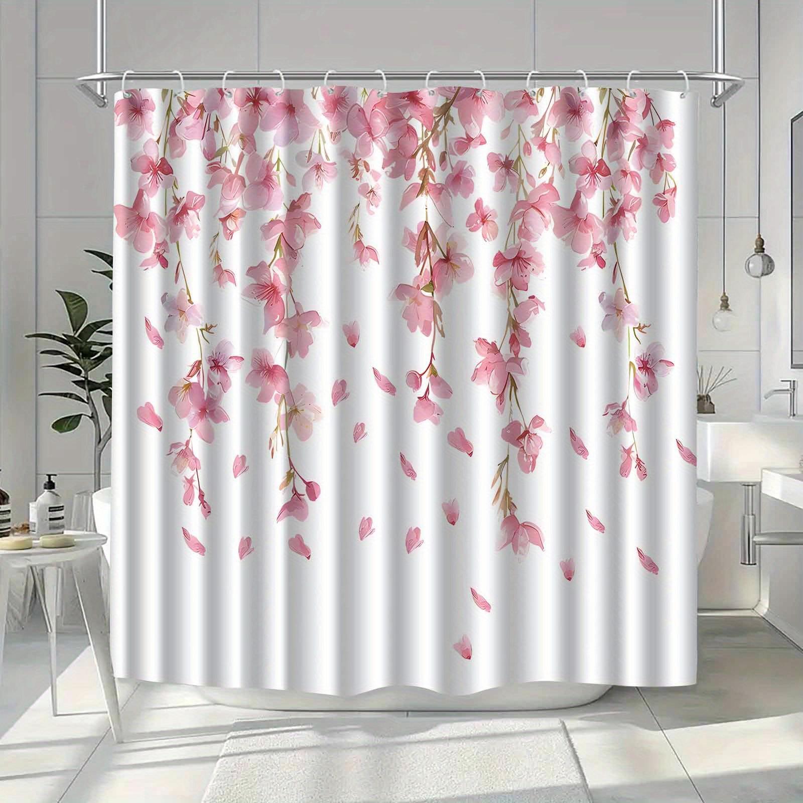 Pink Cherry Blossom Shower Curtain Waterproof Bath Decor Floral Bathroom Curtains Elegant Spring Design 3D Printing Water W60H190(CM)-1 Pcs
Pink Cherry Blossom Shower Curtain Waterproof Bath Decor Floral Bathroom Curtains Elegant Spring Design 3D Printing Water W60H190(CM)-1 Pcs