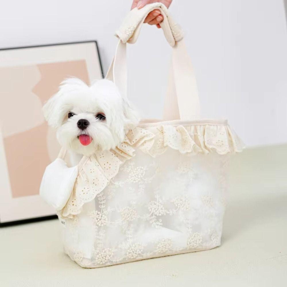 Lace Mesh Pet Cat Carrier Bag Multi-function Cat Handbag Puppy Carrying Bag Transport Moving S бежевий
Lace Mesh Pet Cat Carrier Bag Multi-function Cat Handbag Puppy Carrying Bag Transport Moving S бежевий