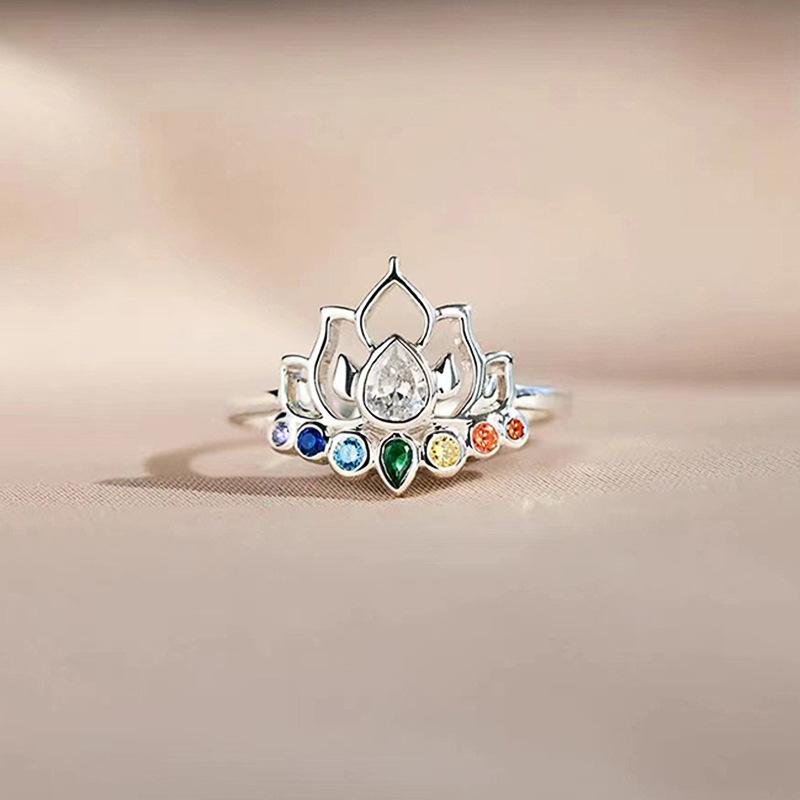 2026 Colorful Zircon Lotus Flower Ring for Women, European and Korean Elegant, Small, Fresh, Personalized Daily Wear Zircon 10
2026 Colorful Zircon Lotus Flower Ring for Women, European and Korean Elegant, Small, Fresh, Personalized Daily Wear Zircon 10