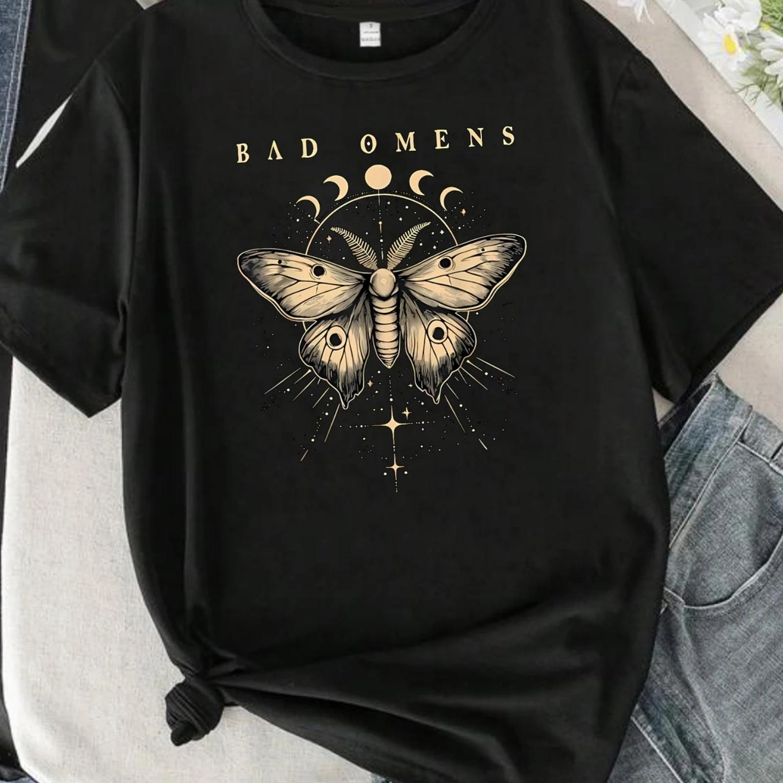 Жіноча футболка BAD OMENS з принтом літер, круглим вирізом, коротким рукавом, модна футболка з принтом, піврукав, еластична футболка XXL чорний
Жіноча футболка BAD OMENS з принтом літер, круглим вирізом, коротким рукавом, модна футболка з принтом, піврукав, еластична футболка XXL чорний