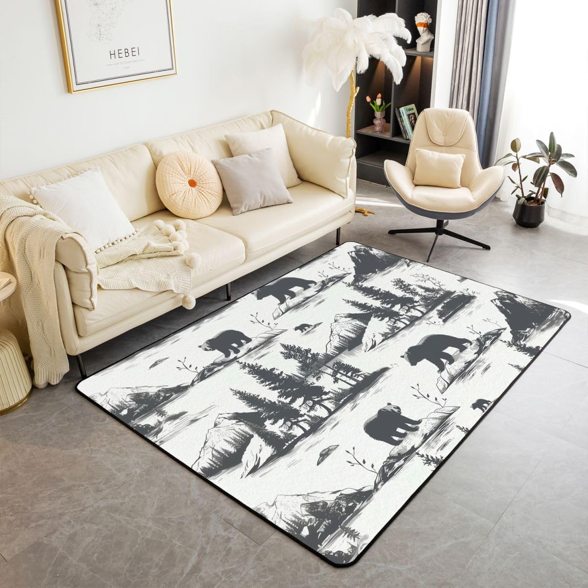Palm Leaves Large Area Rug 5x7 Mid Century Living Room Rug | Minimalist Abstract Striped Rugs for Bedroom, Tropical Botanical Ginkgo Leaf Ca 160cm x 200cm
Palm Leaves Large Area Rug 5x7 Mid Century Living Room Rug | Minimalist Abstract Striped Rugs for Bedroom, Tropical Botanical Ginkgo Leaf Ca 160cm x 200cm