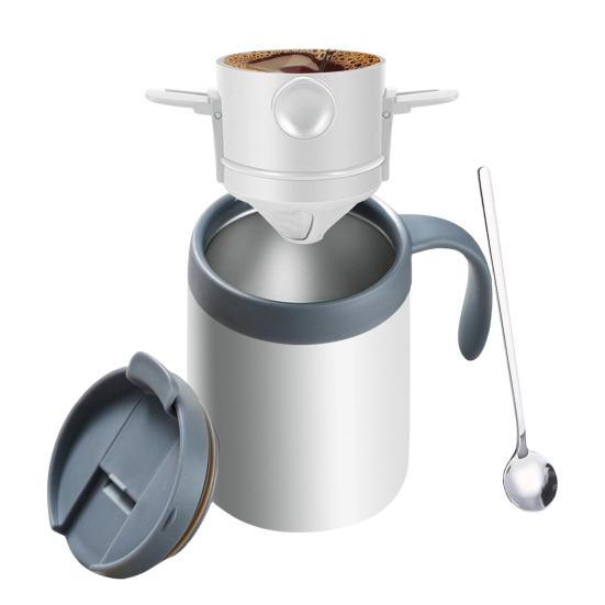 Foldable Portable Coffee Filter Coffee Maker Stainless Steel Double-Layer Drip Coffee Tea Holder No Filter Paper Odor Reusable Pour Over Coffee білий
Foldable Portable Coffee Filter Coffee Maker Stainless Steel Double-Layer Drip Coffee Tea Holder No Filter Paper Odor Reusable Pour Over Coffee білий
