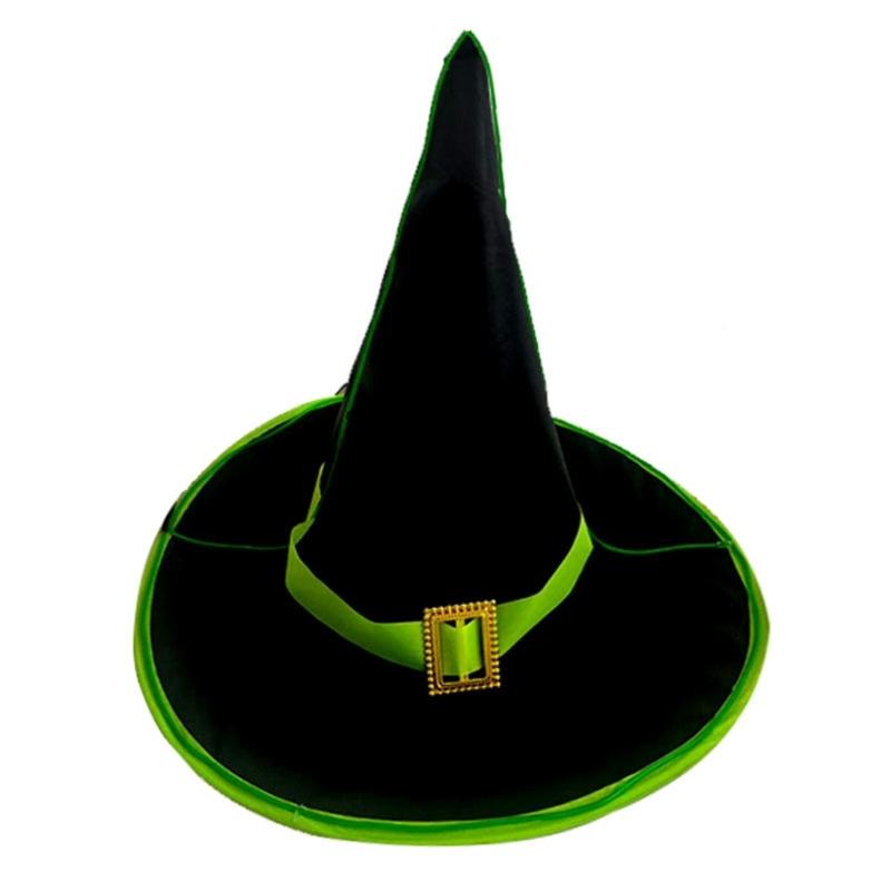 Adjustable Black Witch Hat With LED Lights For Halloween Parties And Cosplay Event зелений
Adjustable Black Witch Hat With LED Lights For Halloween Parties And Cosplay Event зелений