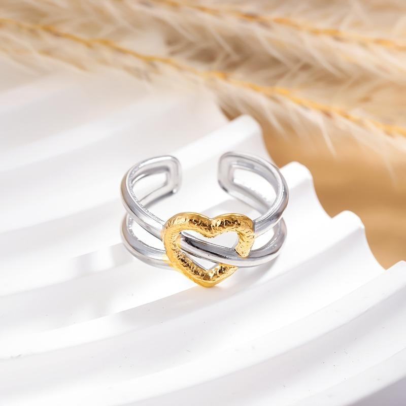Fashionable Gold and Copper Color Hollow Heart Double-layer Open Ring, Women s Personalized Trendy Holiday Accessory Gift resizable
Fashionable Gold and Copper Color Hollow Heart Double-layer Open Ring, Women s Personalized Trendy Holiday Accessory Gift resizable