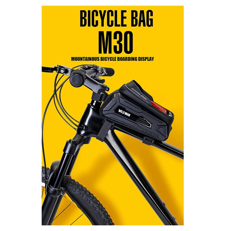 Classy-WILD MAN Waterproof Bicycle Front Bag With Touch Screen Phone Holder Mountain Bike Front Bag Black+Red
Classy-WILD MAN Waterproof Bicycle Front Bag With Touch Screen Phone Holder Mountain Bike Front Bag Black+Red