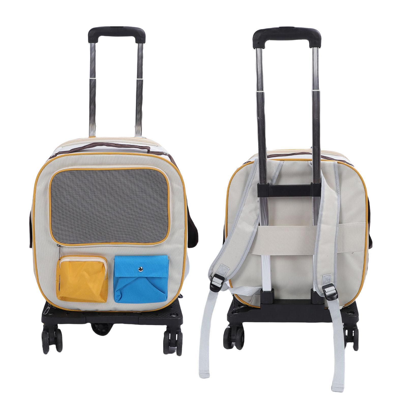 Pet Carrier Backpack with Wheels 2 in 1 Breathable Window Large Capacity Portable Rolling Cat Dog Carrier Bag for Travel
Pet Carrier Backpack with Wheels 2 in 1 Breathable Window Large Capacity Portable Rolling Cat Dog Carrier Bag for Travel