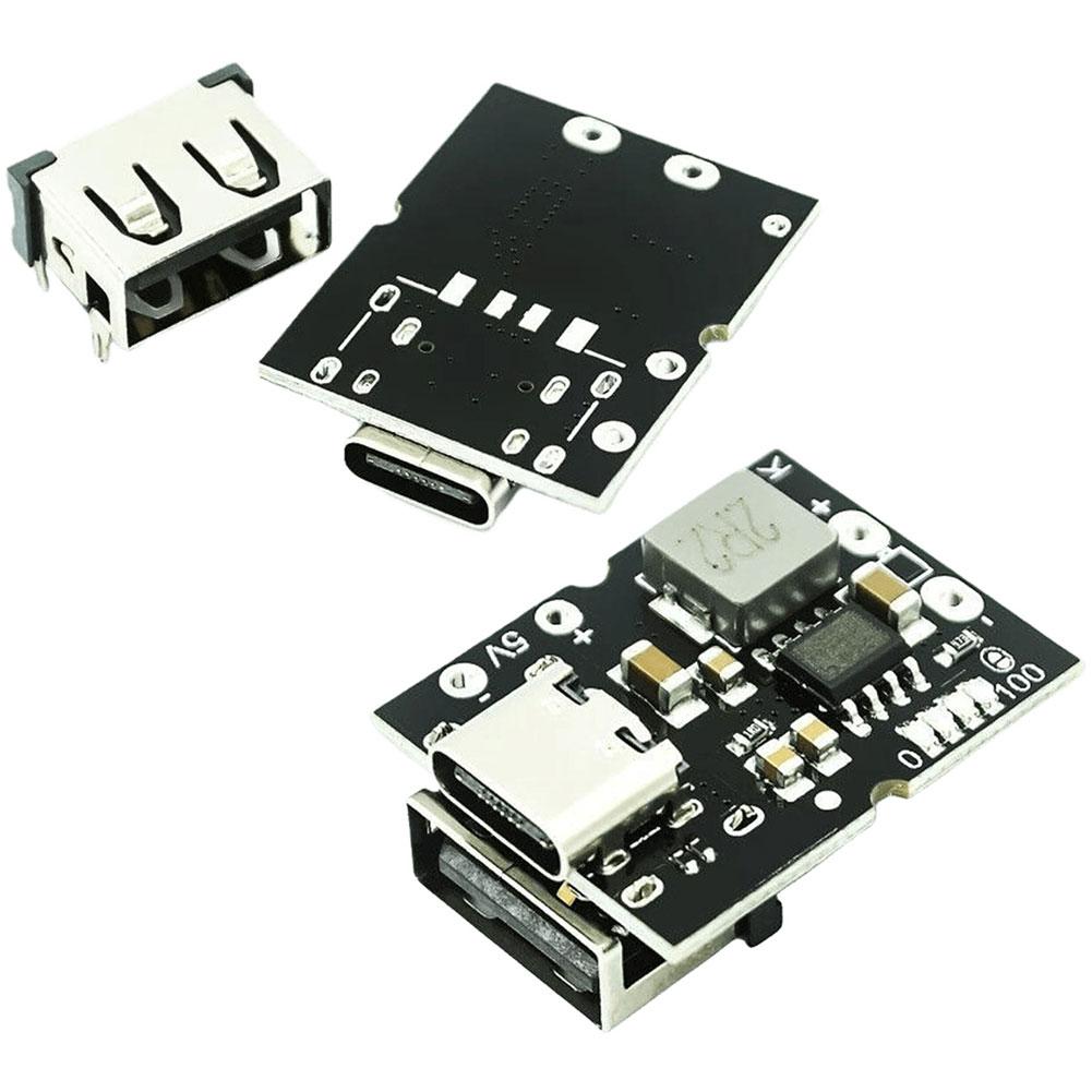 5 В 2 А Зарядка Розрядка Інтегрований модуль Type-C Input Charging Step-up Module DE Not Welded
5 В 2 А Зарядка Розрядка Інтегрований модуль Type-C Input Charging Step-up Module DE Not Welded