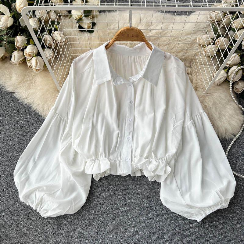 Весенне-летняя блузка с коротким рукавом-фонариком в стиле ретро-шик White One size
Весенне-летняя блузка с коротким рукавом-фонариком в стиле ретро-шик White One size