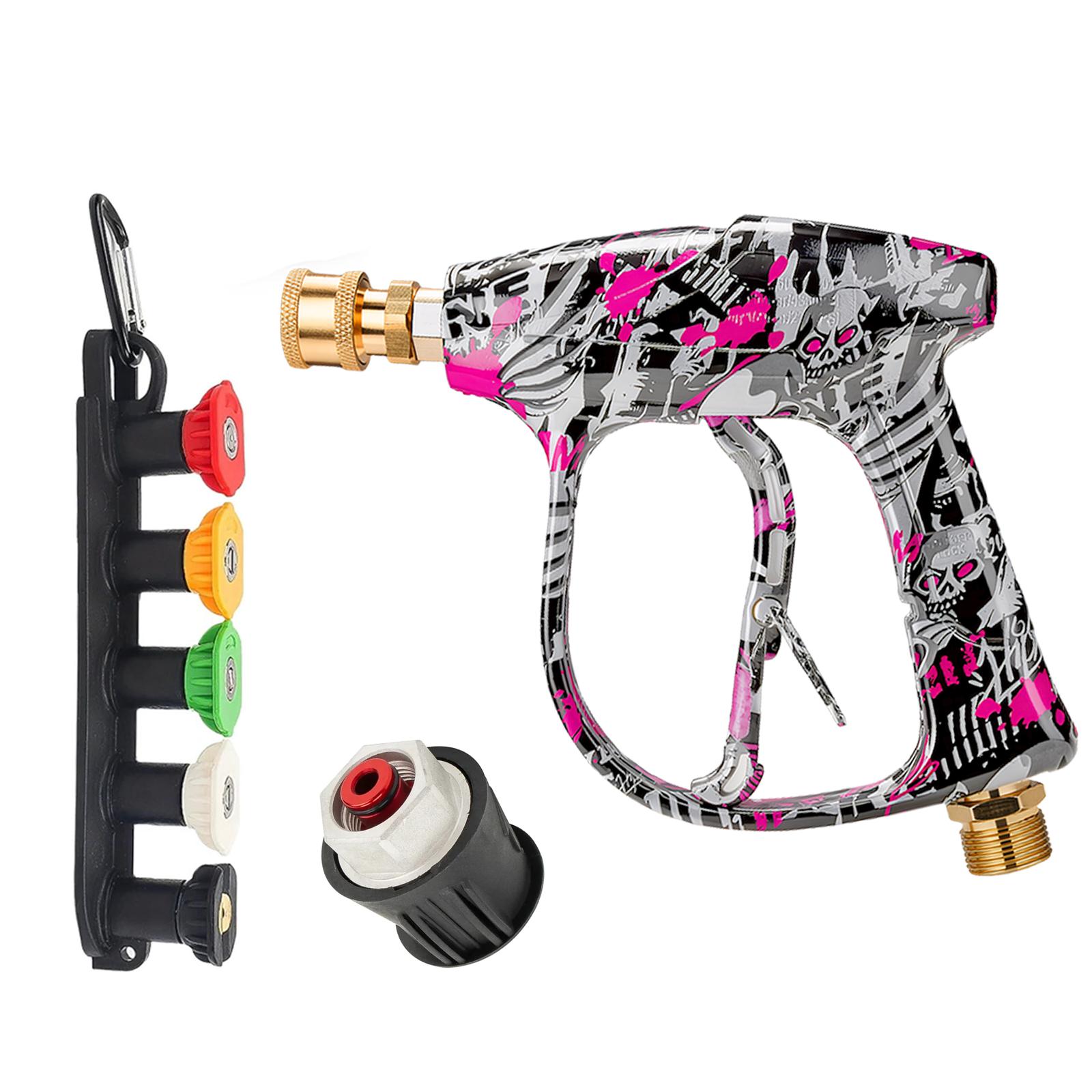 1/4 Quick Connect High Pressure Washer Gun Short Spray Gun with Lavor Adapter and 5 Nozzles
1/4 Quick Connect High Pressure Washer Gun Short Spray Gun with Lavor Adapter and 5 Nozzles