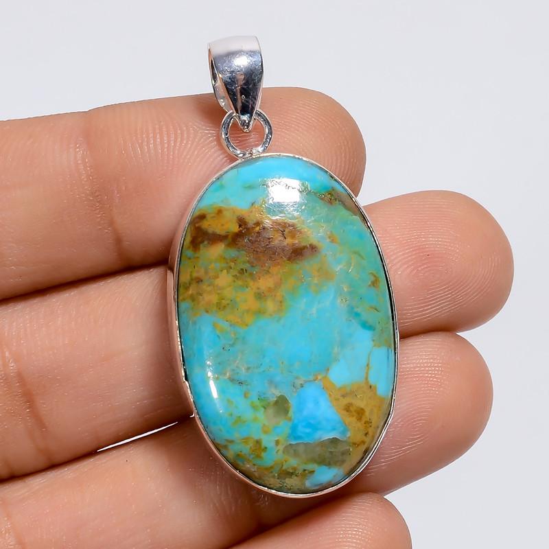 Amazing Top Grade Qualite 100% Natural Turquoise Oval Shape Ethnic Style Handmade Jewelry 925 Steling Silver Plated Pendant 1.6 WSJ-4980 1.6
Amazing Top Grade Qualite 100% Natural Turquoise Oval Shape Ethnic Style Handmade Jewelry 925 Steling Silver Plated Pendant 1.6 WSJ-4980 1.6