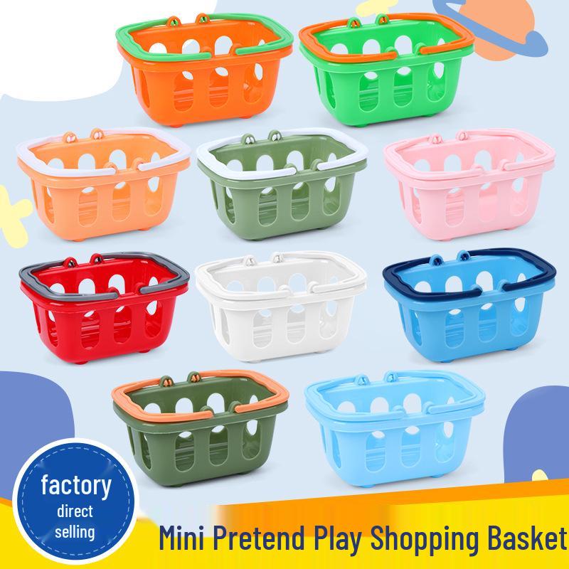 Mini Shopping Basket Toy - Plastic Pretend Play with Double Handles and Hollow Design оранжевый/белый
Mini Shopping Basket Toy - Plastic Pretend Play with Double Handles and Hollow Design оранжевый/белый