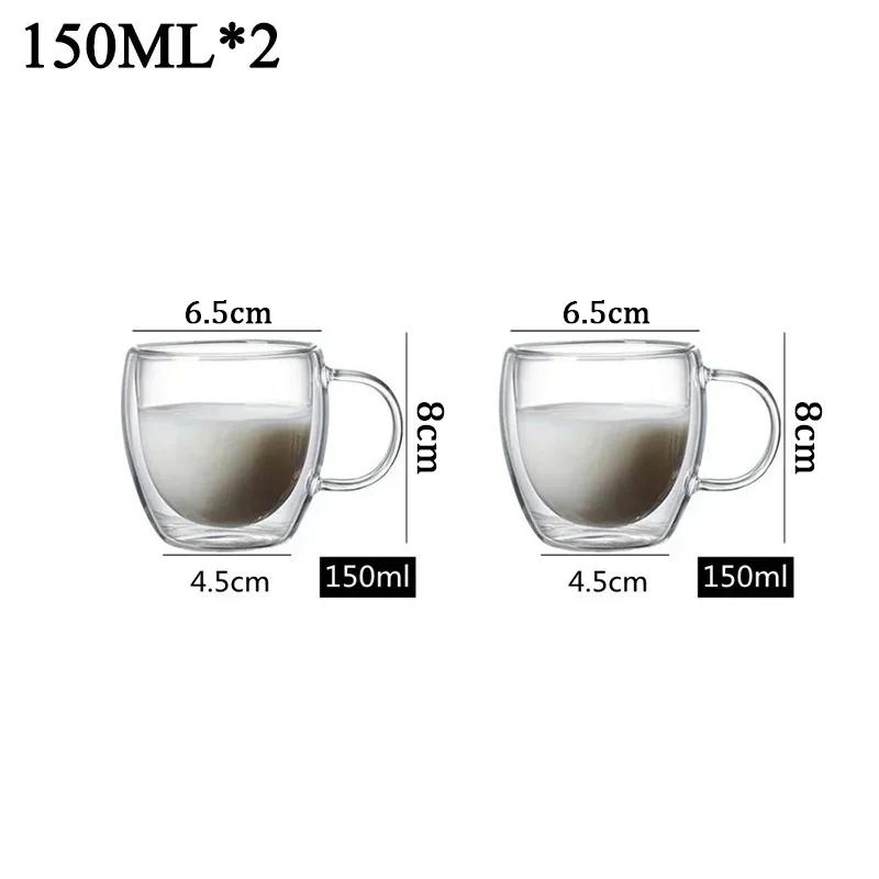 For 2-6pcs Double-layer Wall Transparent Cup Coffee Milk Drink Mug High Borosilicate Glass Drinkware Heat Resistant Household Of Ships within 24 hour
For 2-6pcs Double-layer Wall Transparent Cup Coffee Milk Drink Mug High Borosilicate Glass Drinkware Heat Resistant Household Of Ships within 24 hour