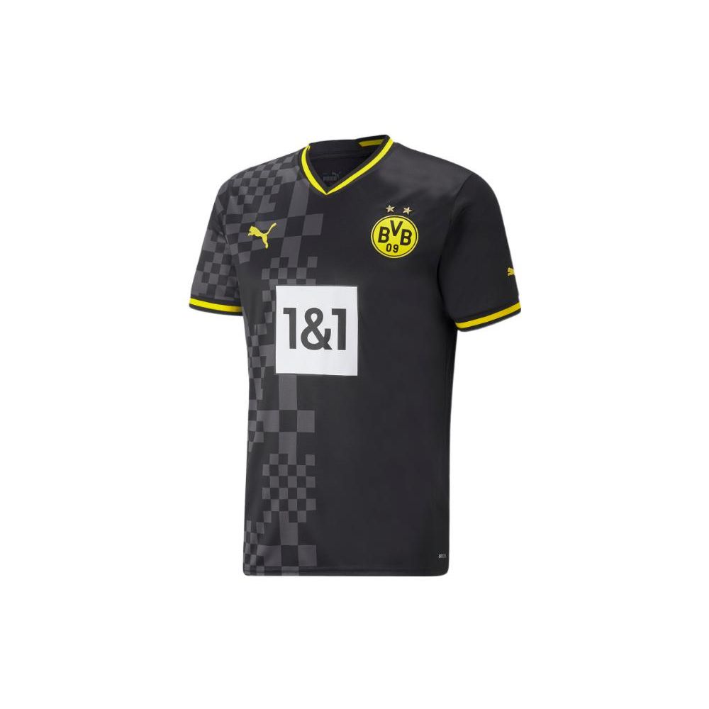 Футболка с коротким рукавом и V-образным вырезом с логотипом PUMA, мужские топы Dortmund Away Fan Edition, черные 765884-02 M
Футболка с коротким рукавом и V-образным вырезом с логотипом PUMA, мужские топы Dortmund Away Fan Edition, черные 765884-02 M