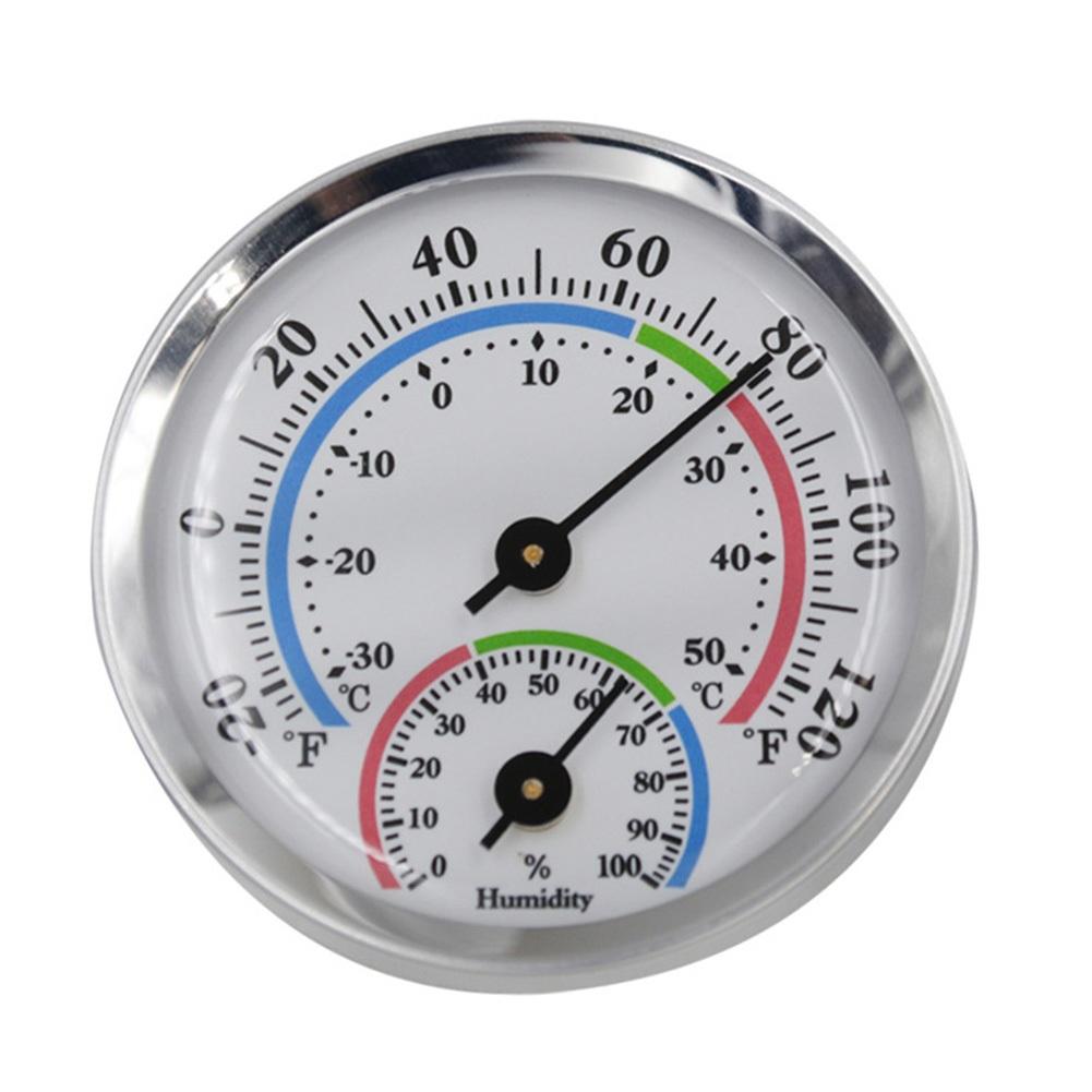 Thermometer Hygrometer Sensor -30-50℃ 0~100%RH Wall Mounted Temperature Humidity Meter Gauge For Home Indoor Kitchen Sauna срібний
Thermometer Hygrometer Sensor -30-50℃ 0~100%RH Wall Mounted Temperature Humidity Meter Gauge For Home Indoor Kitchen Sauna срібний
