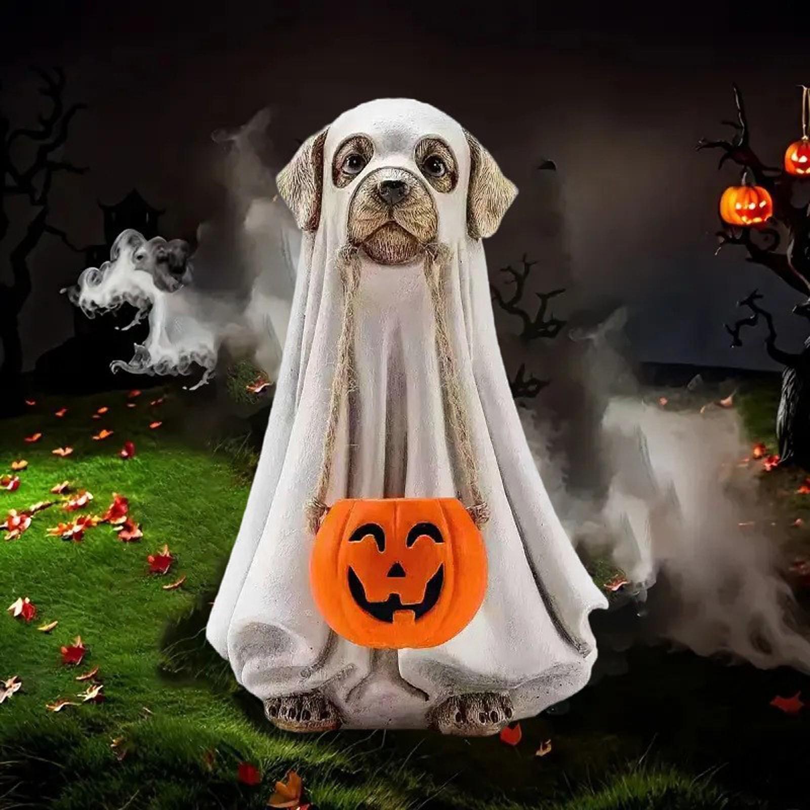 Хэллоуинское украшение с привидениями, Милая собака, Украшение, Статуэтка тыквы, Домашний декор для полок, Столешницы One Size
Хэллоуинское украшение с привидениями, Милая собака, Украшение, Статуэтка тыквы, Домашний декор для полок, Столешницы One Size