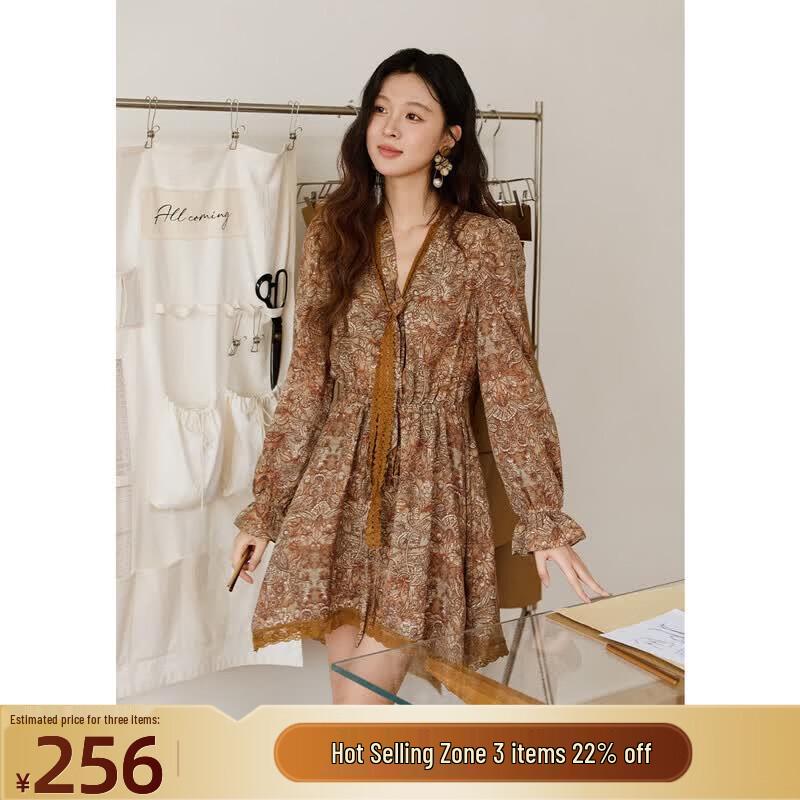 Women s Floral Print Retro Long Sleeve Midi Dress M
Women s Floral Print Retro Long Sleeve Midi Dress M