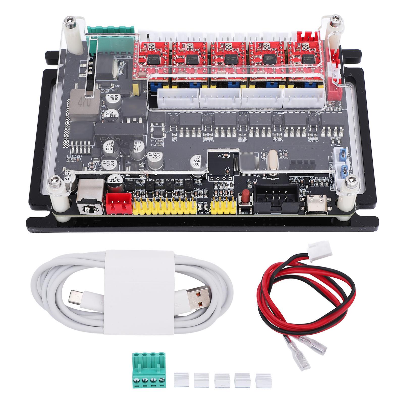 CNC Engraver 32bit 4 Axes Controller Board 40000mmmin Type C Y Axes Dual Drive Motherboard for
CNC Engraver 32bit 4 Axes Controller Board 40000mmmin Type C Y Axes Dual Drive Motherboard for