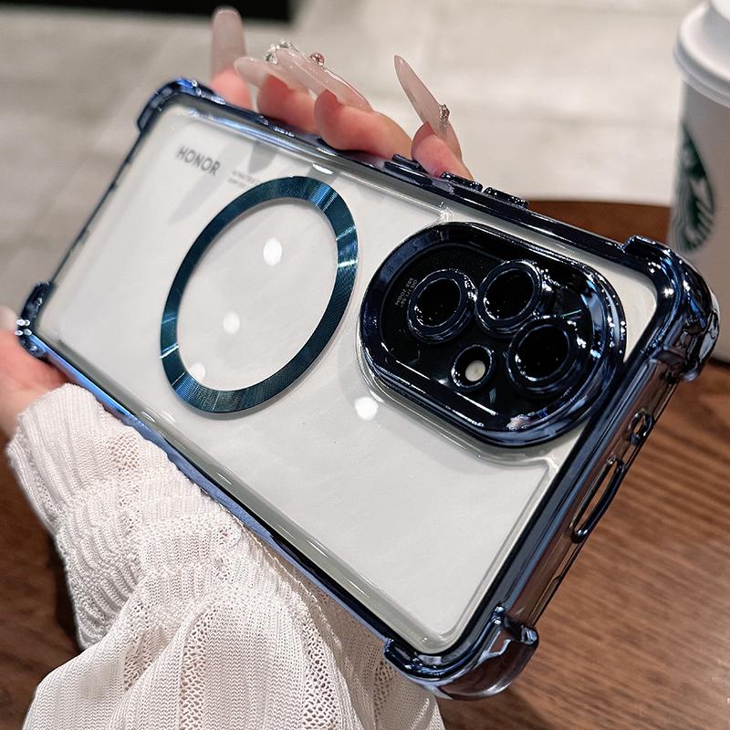 Чохол Honor 400Pro з прозорого м якого ТПУ з гальванічним покриттям, магнітний, для бездротової зарядки, для Honor 400 Smart 300 Ultra 200 Pro, плівка для об єктива, протиударний чохол для телефону Honor 400 Pro (Global) синій
Чохол Honor 400Pro з прозорого м якого ТПУ з гальванічним покриттям, магнітний, для бездротової зарядки, для Honor 400 Smart 300 Ultra 200 Pro, плівка для об єктива, протиударний чохол для телефону Honor 400 Pro (Global) синій